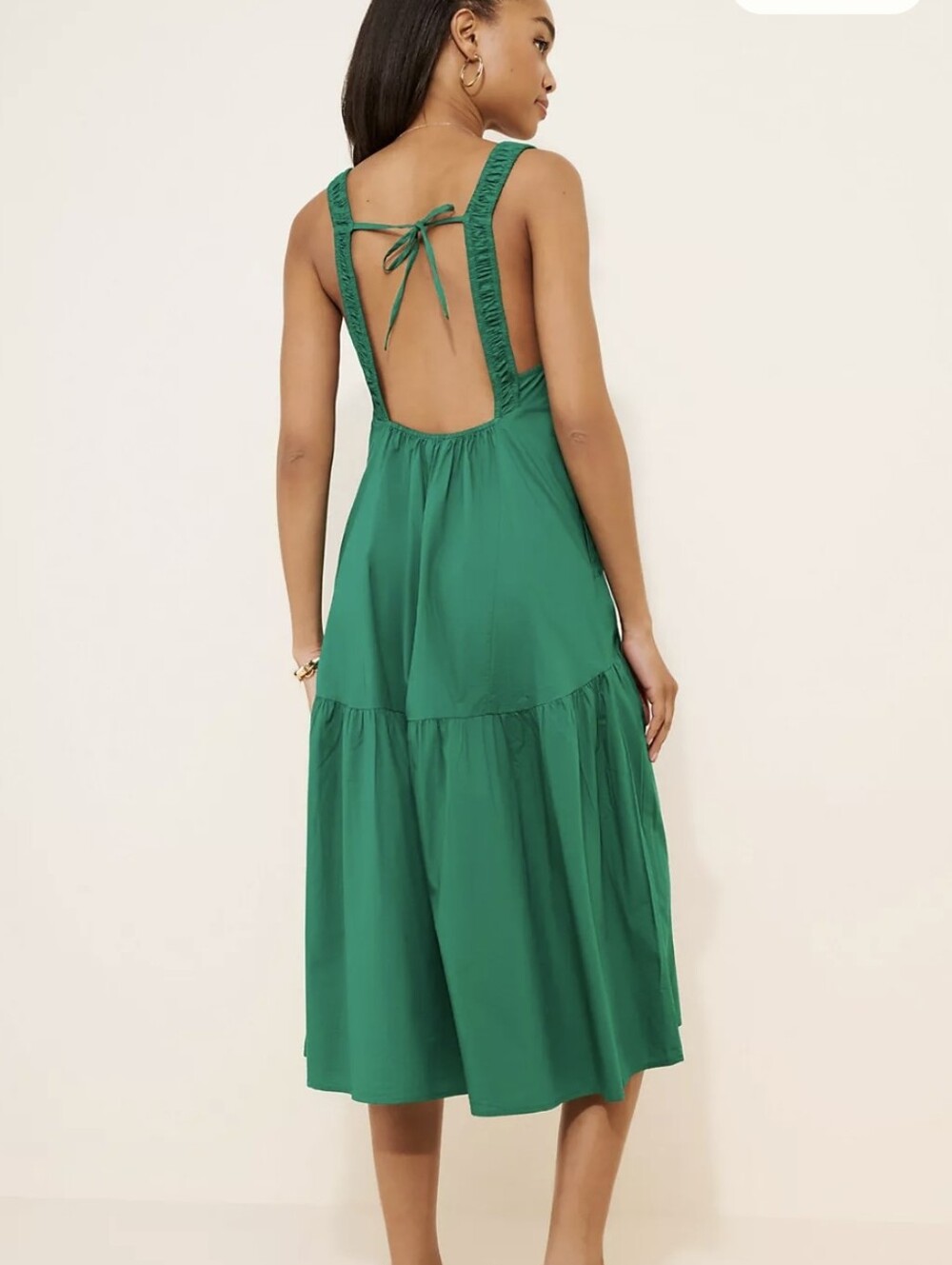 Anthropolgie-Celandine Sleeveless Smocked Open-Back Midi Dress - Size Medium - Picture 4 of 10